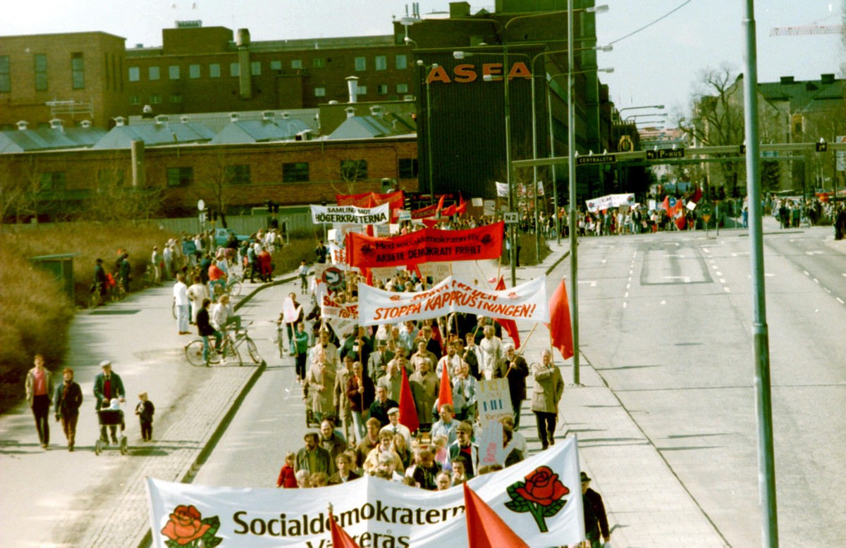fm2.jpg - Första maj i Västerås cirka 1985.