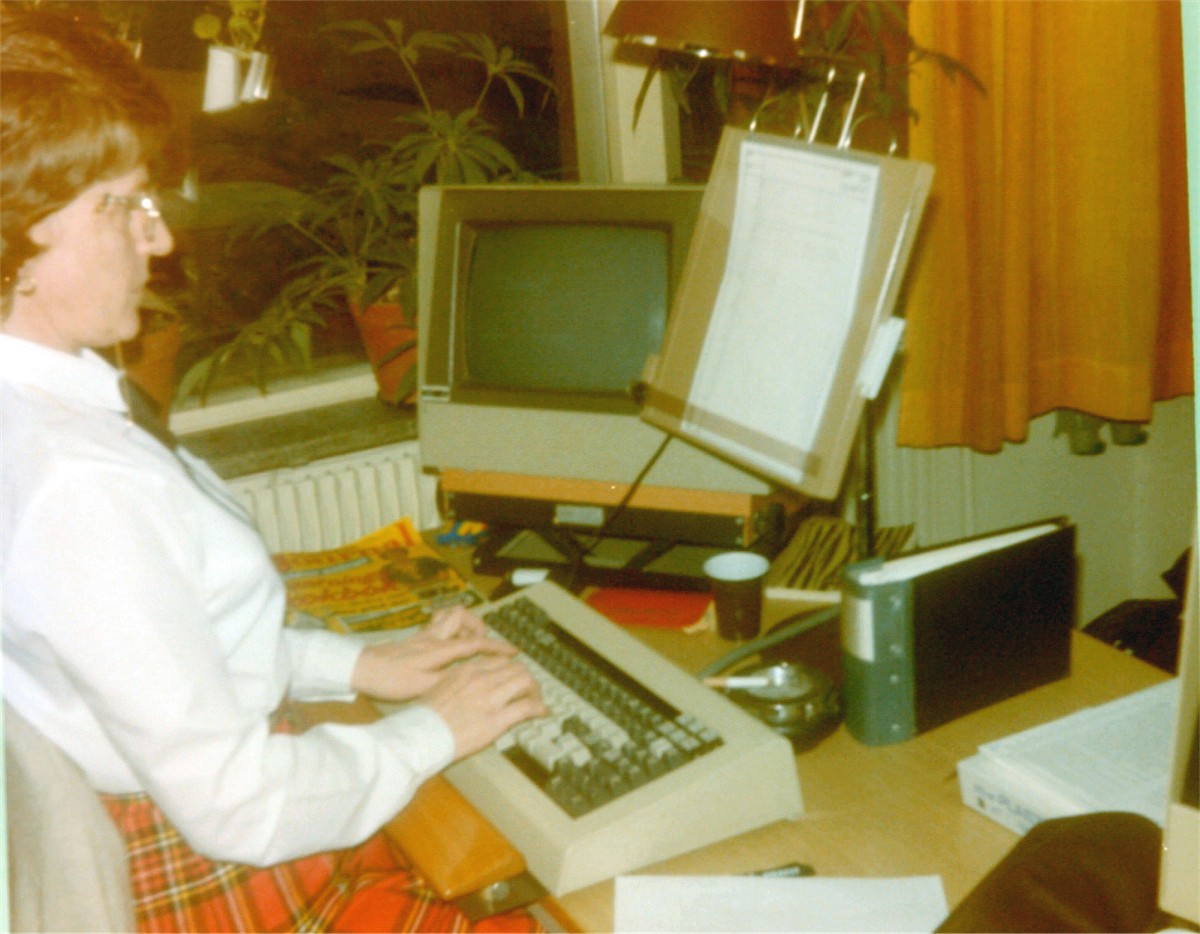 vlt.jpg - Redaktionen på Vestmanlands Läns Tidning runt 1980.